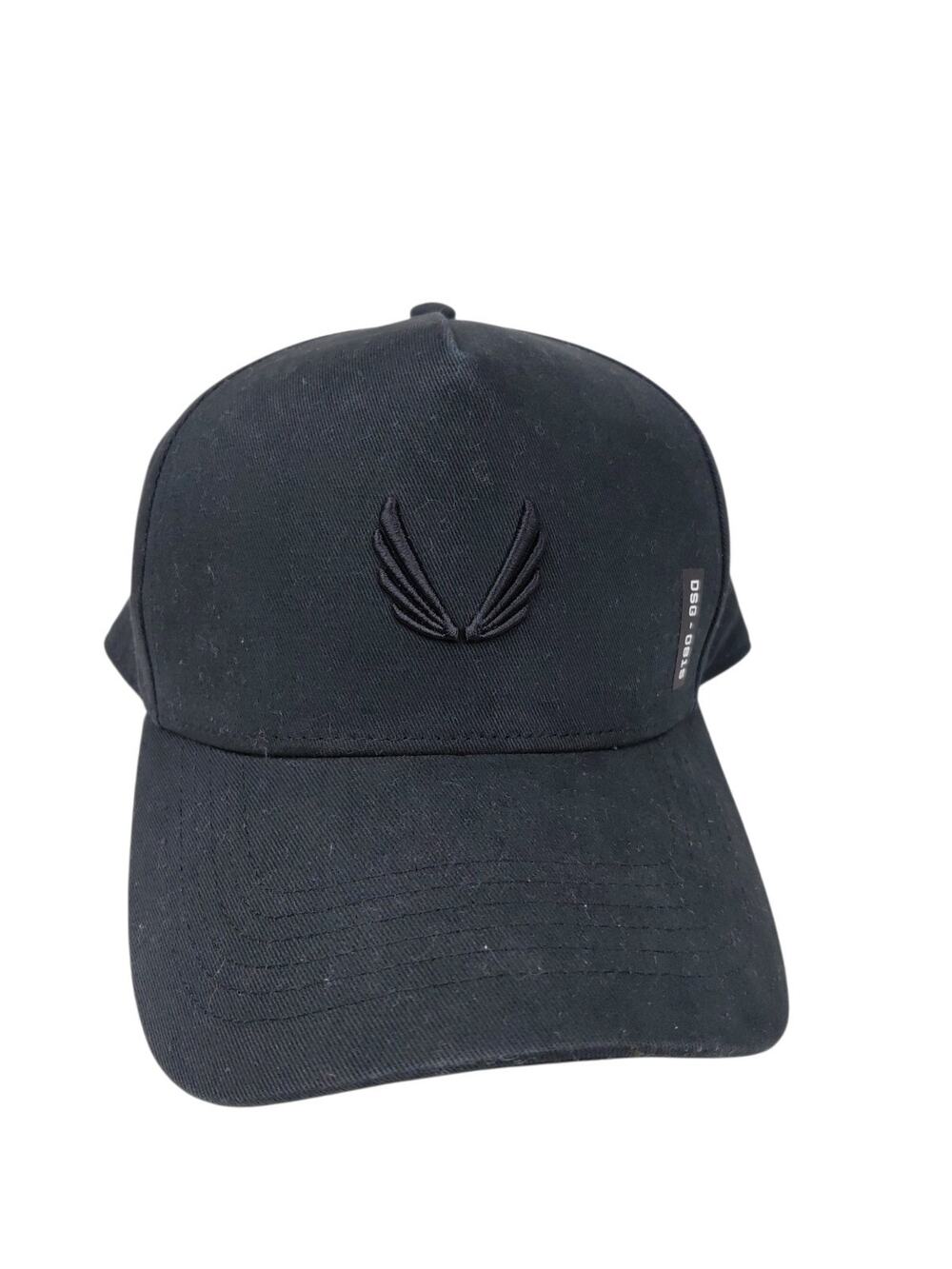 ASRV 0815 A Frame Wings Snap Back Hat OS Black Men's Cap